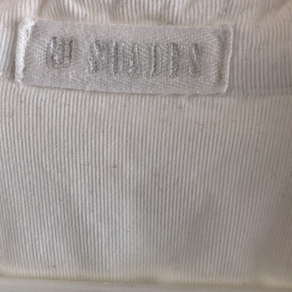 CP Shades sz S tunic white cotton Micro wale corduroy pop over top easy breezy - Picture 2 of 9